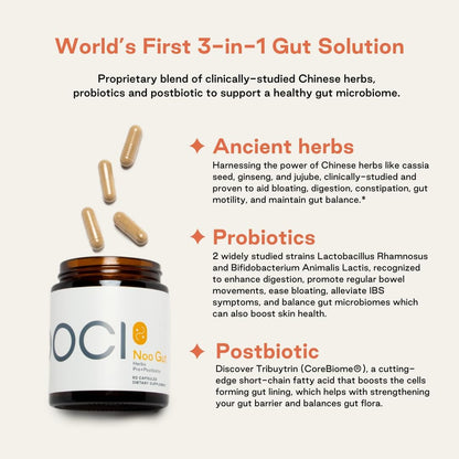 NOOCI NOO Gut, Intestino + Piel: Suplemento – Piel radiante desde el interior: La naranja amarga y los probióticos – Image 3