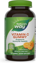 Nature's Way Gomitas de Vitamina C, 250 mg, Sabor Naranja, 120 unidades