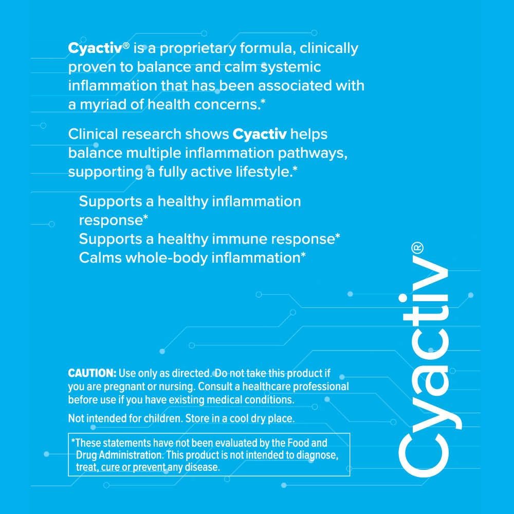 Cerule Cyactiv – Fórmula de Protección Celular y Equilibrio Corporal, 60 Cápsulas