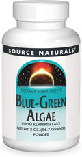 Source Naturals – Alga Azul-Verde del Lago Klamath con Ficocianina y Clorofila – Polvo de 57 g (2 oz)