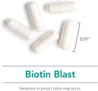 NutriCology Biotin Blast - 100 mg de Biotina - 90 Cápsulas Vegetales