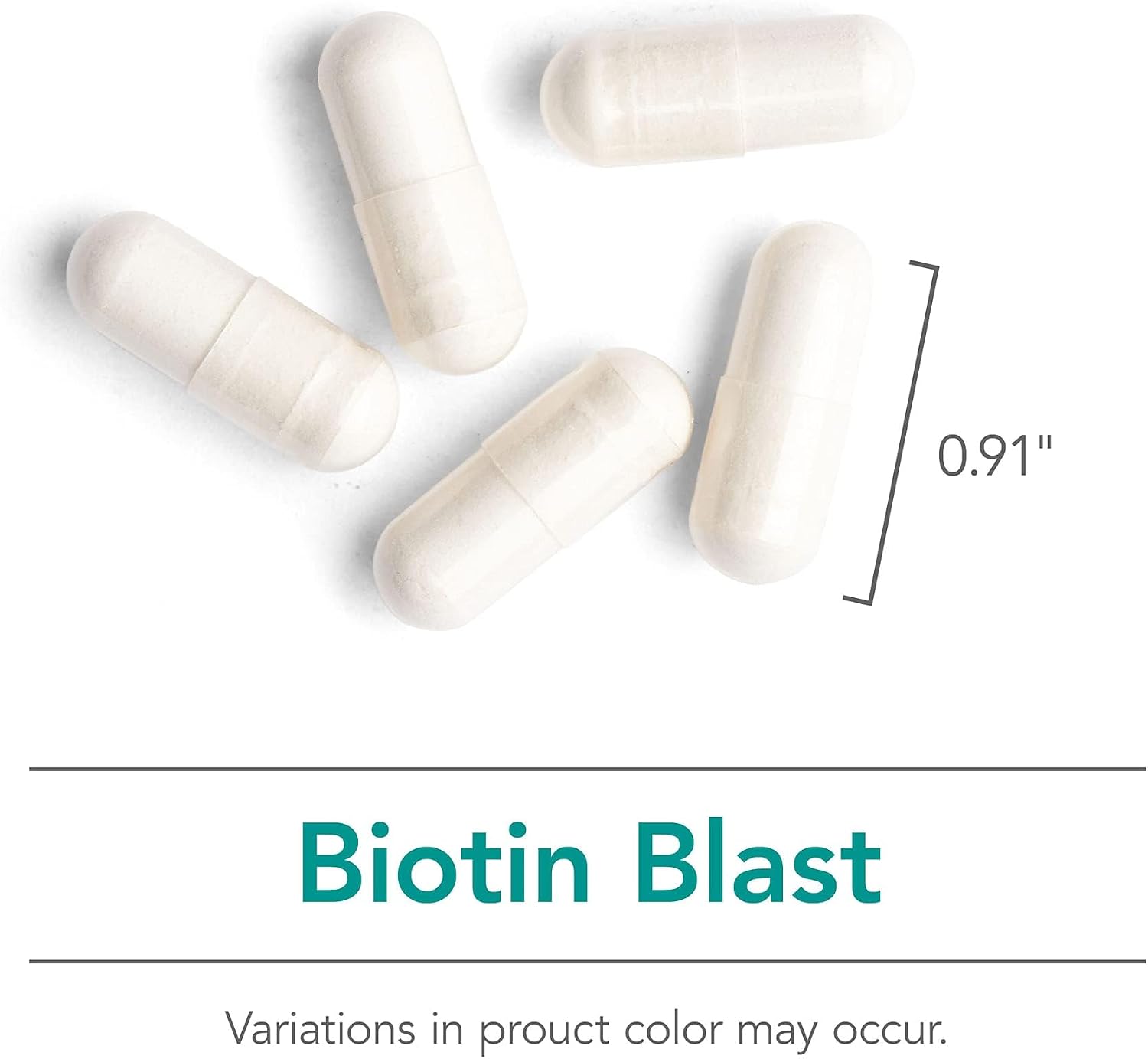 NutriCology Biotin Blast - 100 mg de Biotina - 90 Cápsulas Vegetales