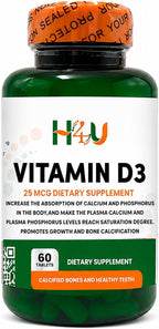 Spring Valley Extra Strength Vitamina D3 5000 UI (125 mcg) - 250 Cápsulas Blandas