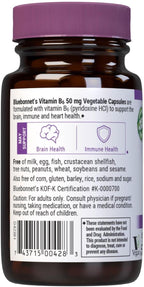 Bluebonnet Nutrition Vitamina B6 50mg - 90 Cápsulas Vegetales