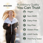 BUCKLEBURY Gominolas de Sea Moss Irlandés con Bladderwrack y Burdock Root - Complemento Alimenticio Vegano - 60 Gominolas