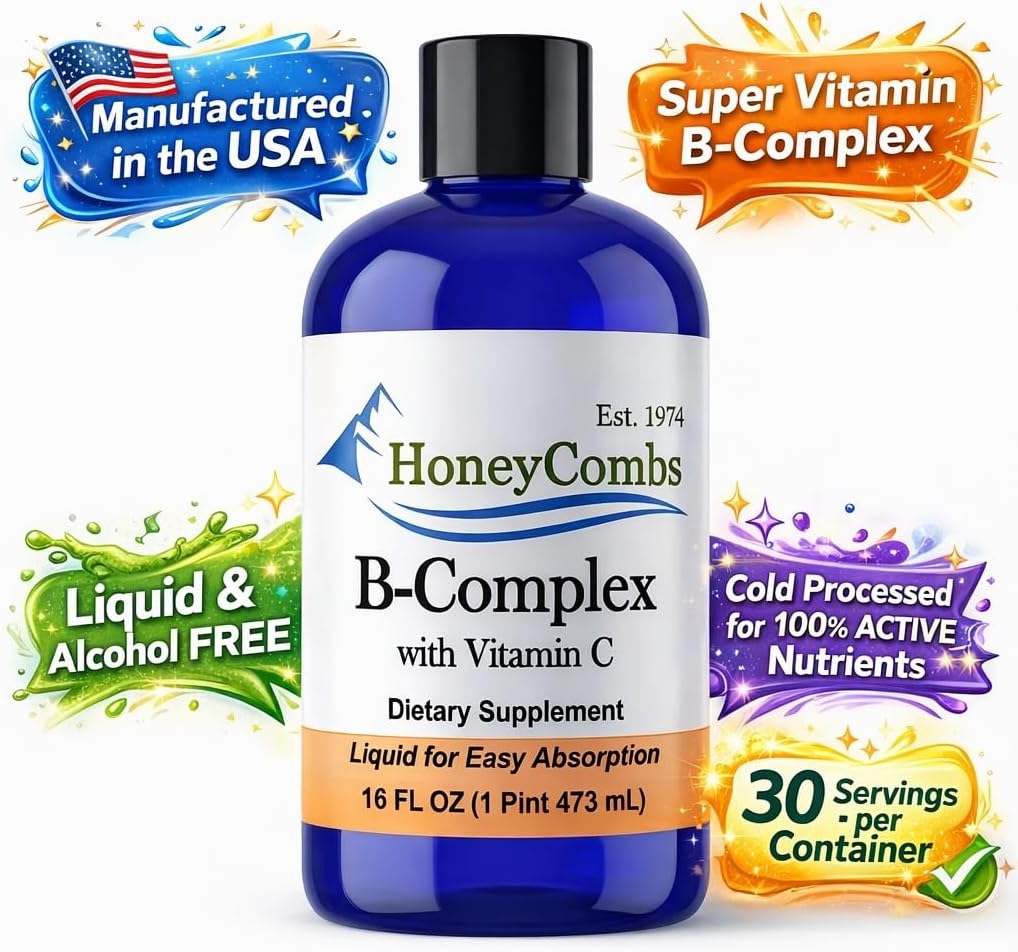 Liquid B-Complex with Vitamin C, 473 ml (16 oz) – HoneyCombs