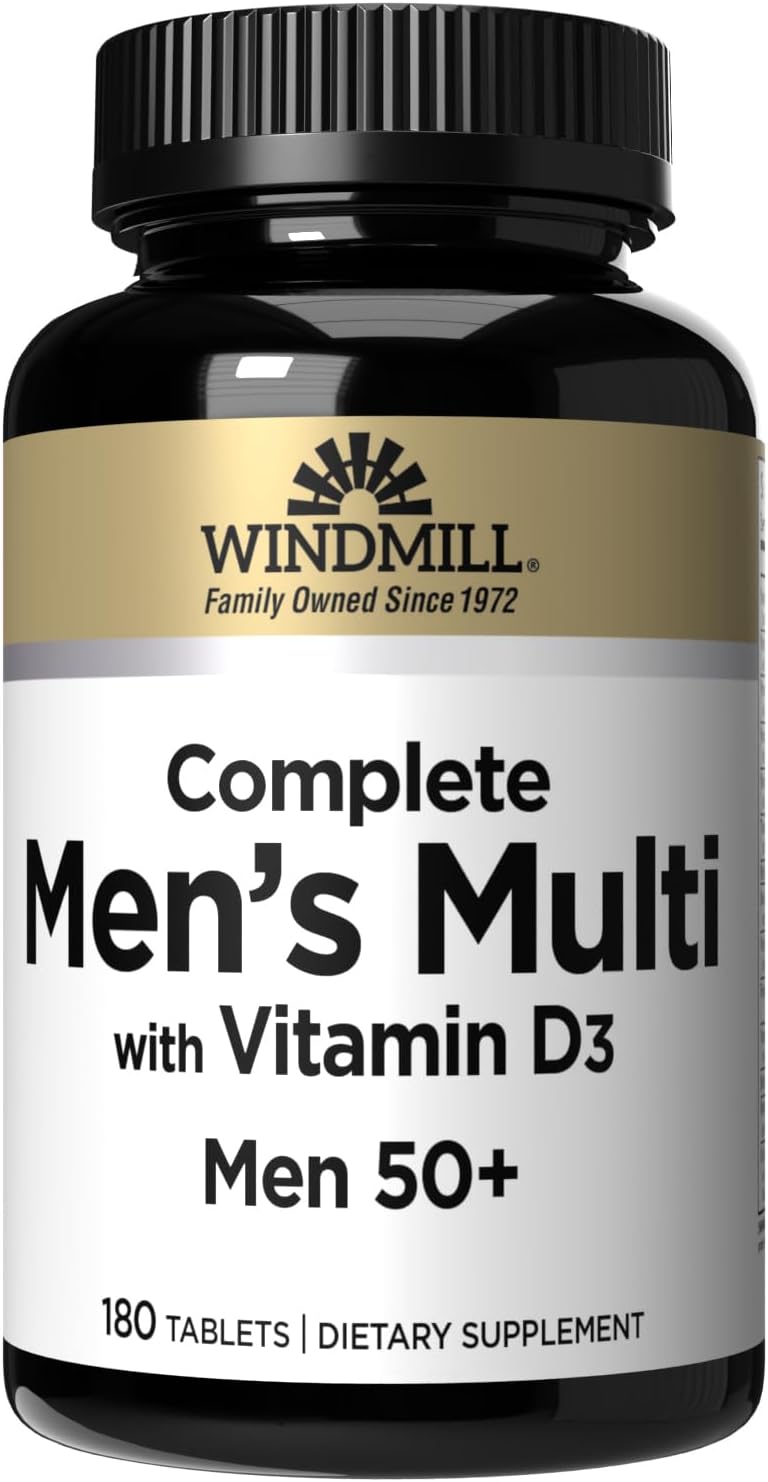 Windmill Natural Vitamins Men’s Multi 50+ - 180 Comprimidos