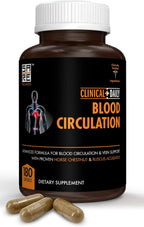 Clinical Daily Suplemento para la Circulación Sanguínea con Butcher's Broom, Horse Chestnut, Hawthorn, Cayena, Arginina, Diosmina - 180 Cápsulas