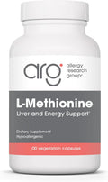 Allergy Research Group ARG L-Metionina - Aminoácido Esencial - Soporte Hepático y Energético - Hipoalergénico - 100 Cápsulas