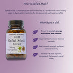 Barlowe's Herbal Elixirs Safed Musli - 60 Cápsulas Veganas - 700 mg por Cápsula
