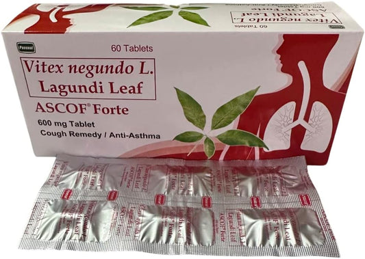 Ascof Forte Lagundi Leaf 60 Comprimidos