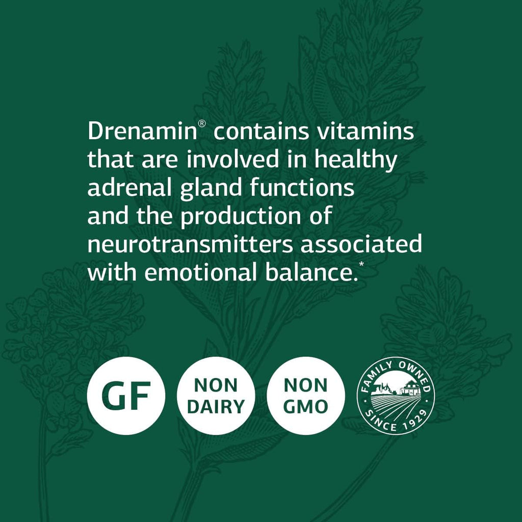 Standard Process Drenamin - 360 Comprimidos - Apoyo a la Función Suprarrenal, Sistema Inmunitario y Energía