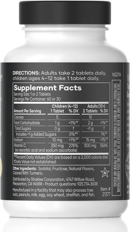 Shaklee - Chewable Vita-C 250mg - Apoyo – Protección celular: Actúa como antioxidante, contribuyendo a la – Image 2