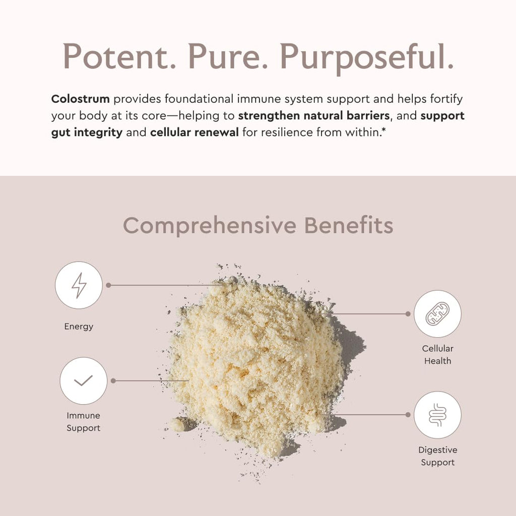 Calostro Bovino en Polvo Alaya Naturals – Superalimento, Calostro Bioactivo para la Salud Digestiva, Apoyo Inmunitario, Equilibrio Hormonal y Recuperación Muscular, Biodisponible, No Transgénico, Sin Gluten