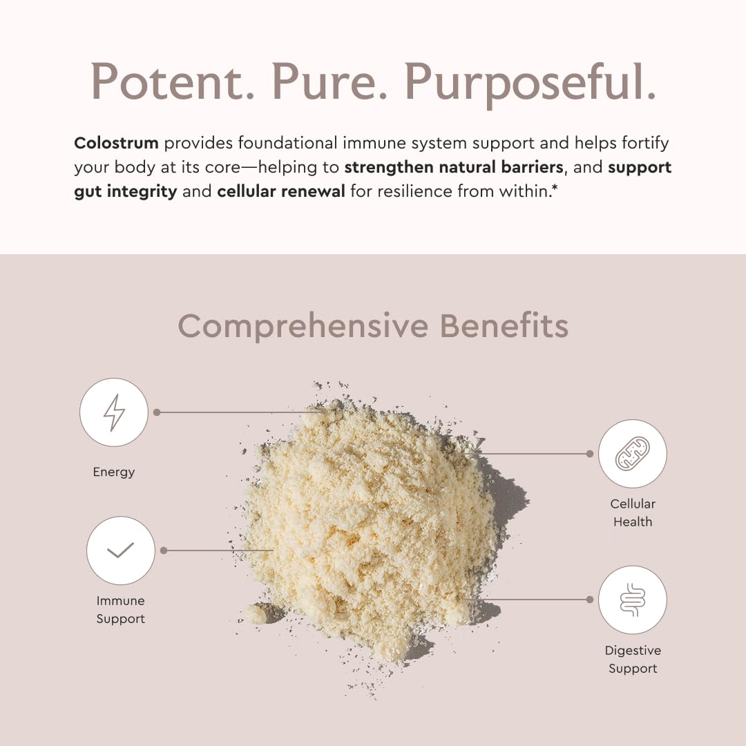 Calostro Bovino en Polvo Alaya Naturals – Superalimento, Calostro Bioactivo para la Salud Digestiva, Apoyo Inmunitario, Equilibrio Hormonal y Recuperación Muscular, Biodisponible, No Transgénico, Sin Gluten