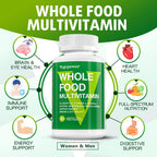 VEGEPOWER Multivitamínico Vegano para Hombres - Alimentos Integrales con Metilados, 180 Comprimidos