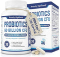 Purely Optimal Probióticos para la Salud Digestiva, 60 mil millones de UFC – Liberación retardada con enzimas digestivas y prebióticos orgánicos – Apoyo contra la hinchazón, inmunidad y energía, 30 cápsulas