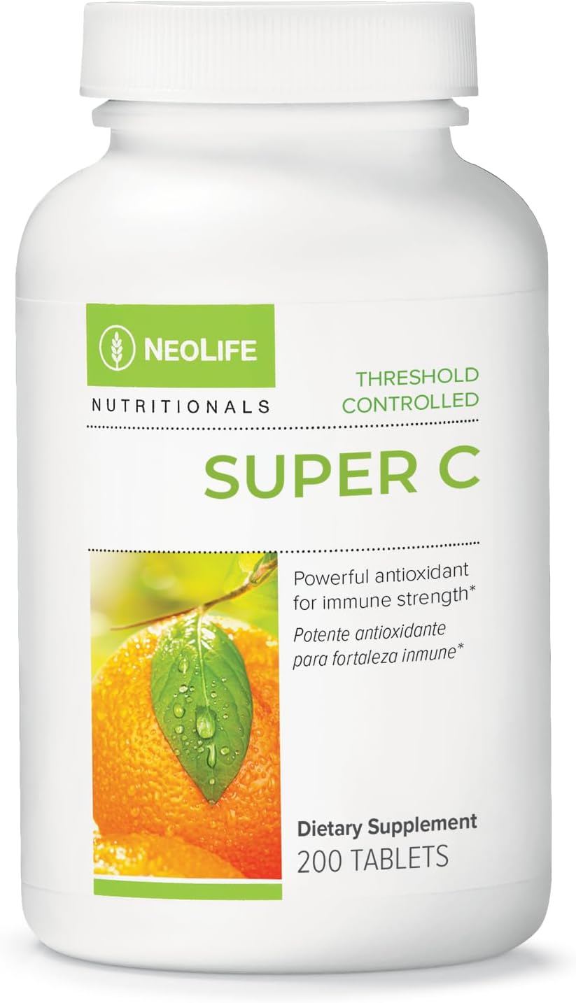 NeoLife Super C - Vitamina C con Bioflavonoides y Extractos Vegetales - 200 Comprimidos