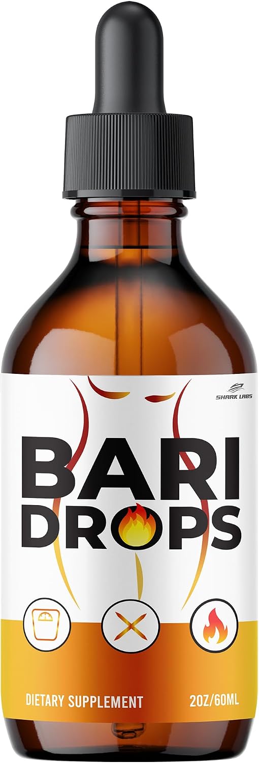 Bari Drops Supplement, Máxima Potencia, Extracto Líquido de Vitaminas para Hombres y Mujeres, 60 ml, Suministro para 1 Mes
