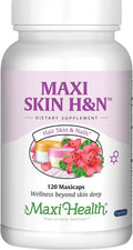 Maxi Health Vitaminas para Cabello, Piel y Uñas con Ácido Hialurónico, Biotina, Vitamina A y Probióticos - 120 Cápsulas