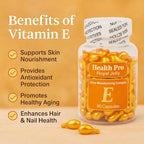 Nu-Health Cápsulas de Vitamina E y Jalea Real para la Piel, 90 uds