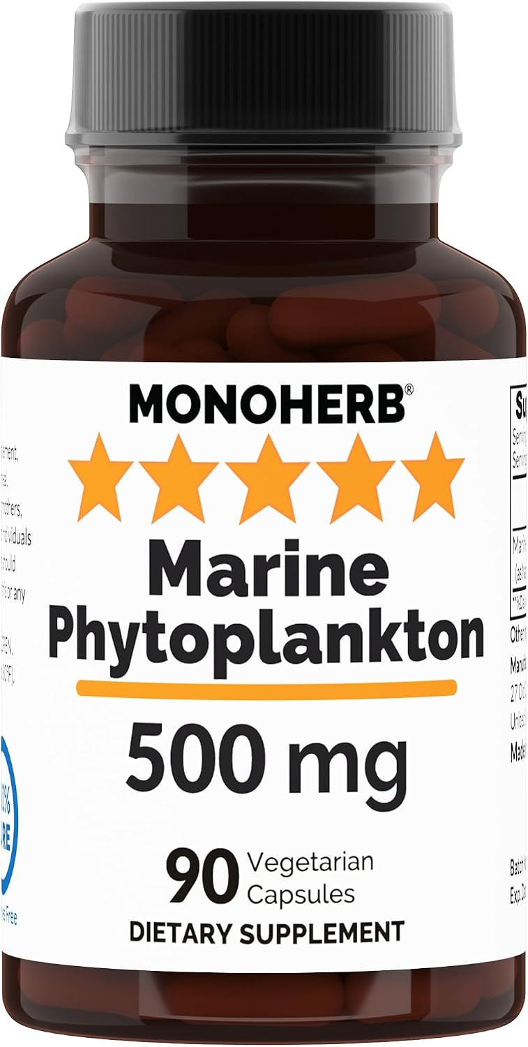 MONOHERB Fitoplancton Marino 500 mg – 90 Cápsulas Vegetales