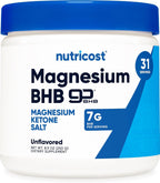 Nutricost Magnesio BHB Sales (250 g, sin sabor) - Suplemento de cetonas exógenas, 6.5 g de beta-hidroxibutirato por porción