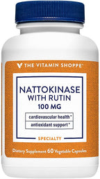 The Vitamin Shoppe Nattokinase with Rutin 100 mg, Nutritional Supplement