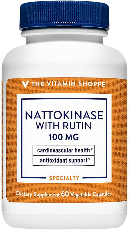 The Vitamin Shoppe Nattoquinasa con Rutina 100 mg, Suplemento Nutricional – Image 1