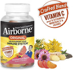 Airborne Gummies Sabor Frutas Variadas con Vitamina C, 750 mg, 42 Gominolas (Pack de 2)