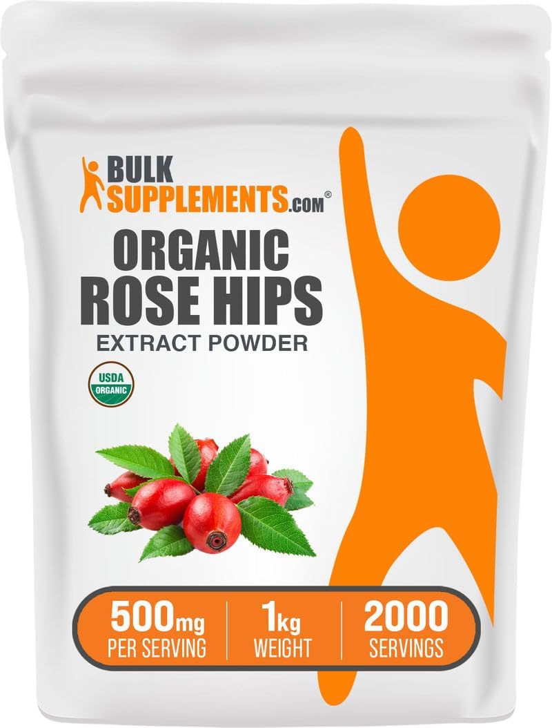 Extracto Orgánico de Rosa Mosqueta en Polvo - 500mg por ración, 1 kg