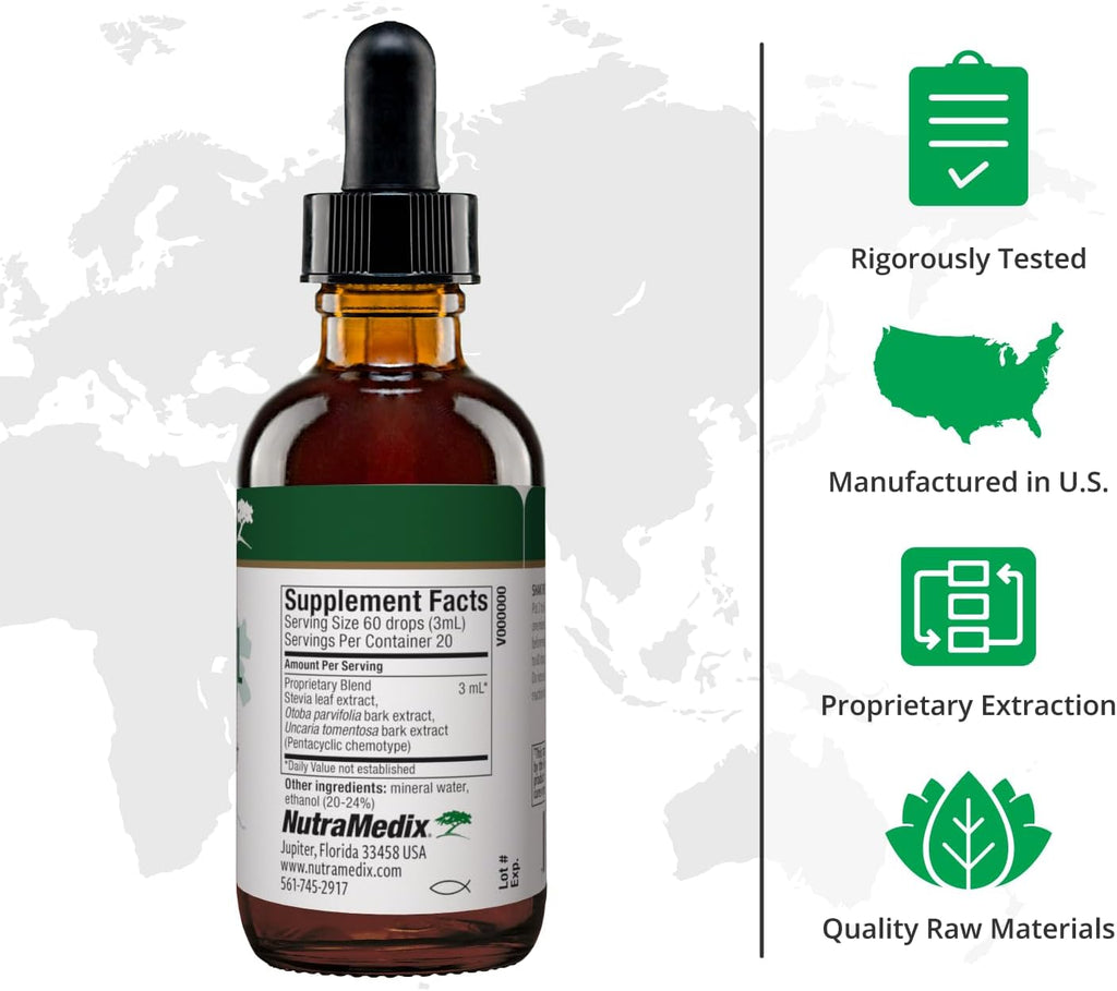 NutraMedix Nutra BRL - Suplemento Líquido Herbal para el Apoyo Digestivo e Inmunitario - 60 ml