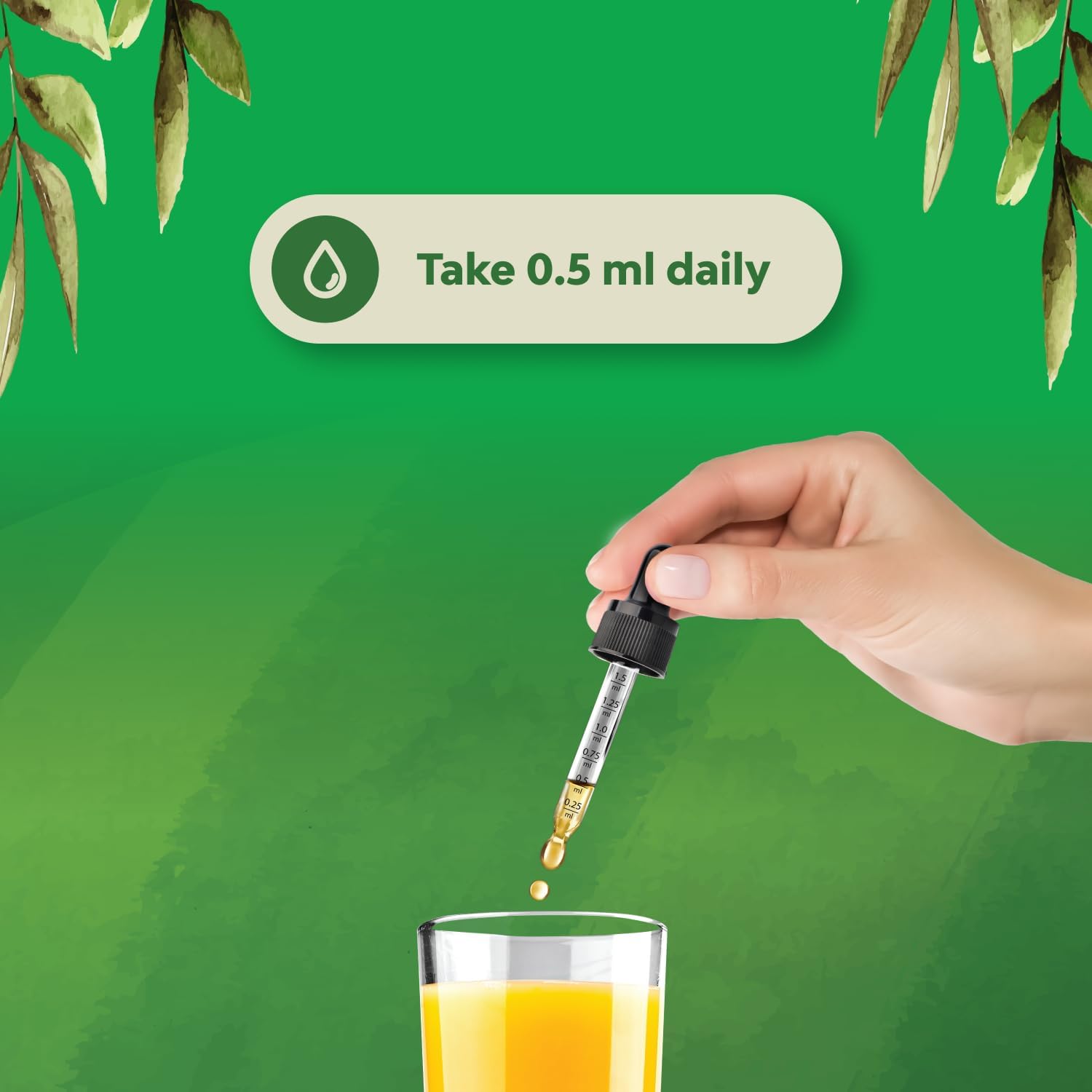 Natures Craft Gotas de Vitamina D3 y K2 para Niños - Suplemento Líquido Orgánico, 2 fl oz