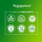 VEGEPOWER Multivitamínico Vegano con Hierro, Metilado, Complejo B, Frutas y Verduras, Enzimas, Omega, Hongos, 90 Comprimidos