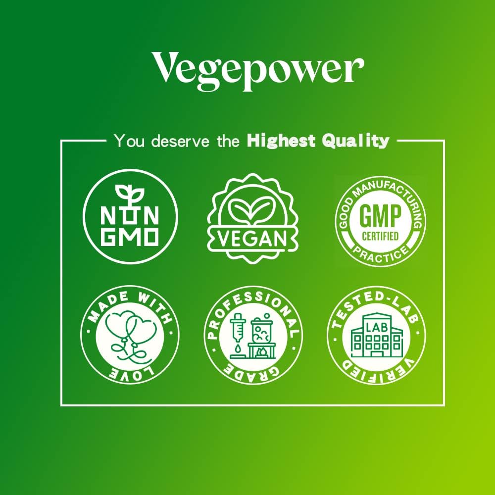 VEGEPOWER Multivitamínico Vegano con Hierro, Metilado, Complejo B, Frutas y Verduras, Enzimas, Omega, Hongos, 90 Comprimidos