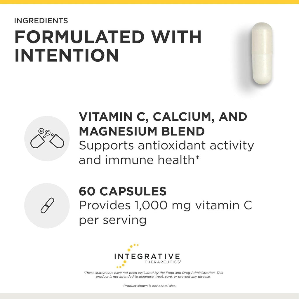 Integrative Therapeutics Buffered Vitamin C 1000 mg - 60 Vegan Capsules