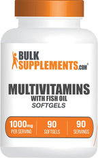 Multivitamínico Softgels con Aceite de Pescado - Suplemento Multivitamínico y Multimineral para Adultos - Sin Gluten - 90 Softgels