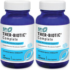 Ther-Biotic Complete - Probióticos 12 Cepas, 25 Mil Millones UFC, 240 Cápsulas (2 Envases de 120)