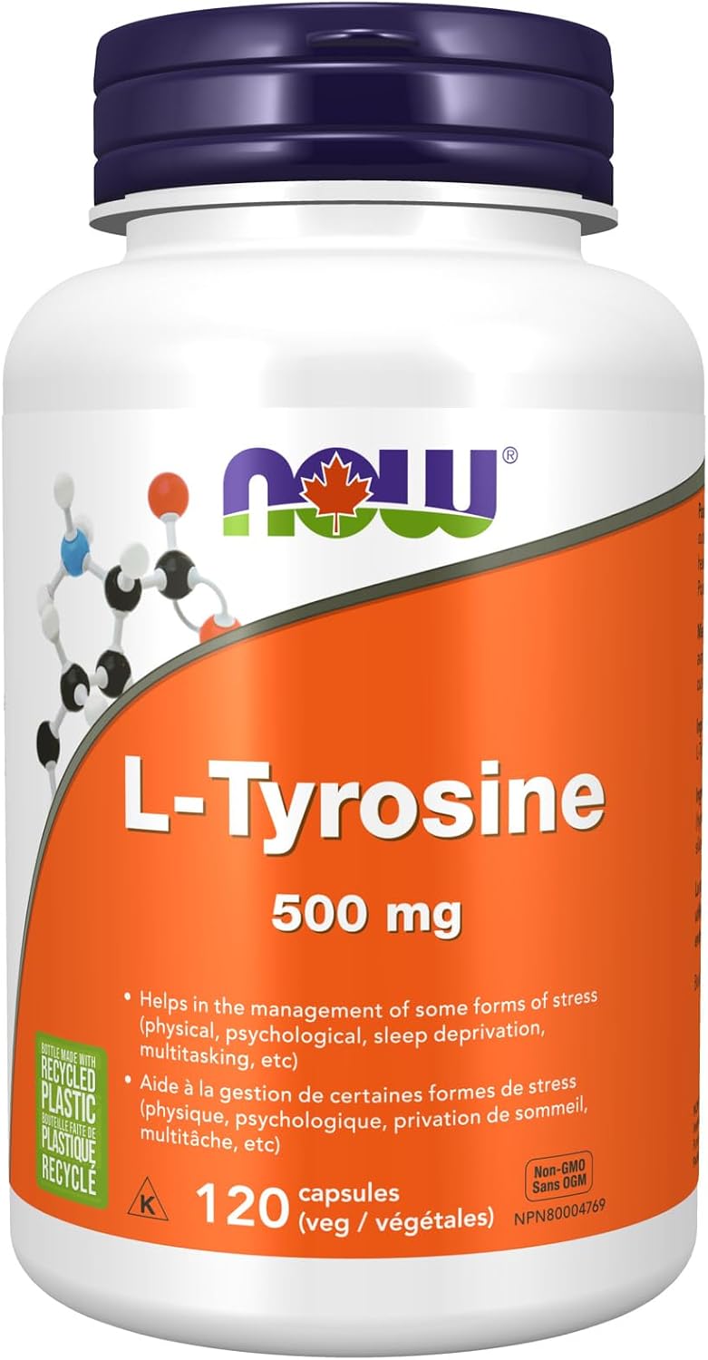 NOW Foods L-Tirosina 500 mg - 120 Cápsulas