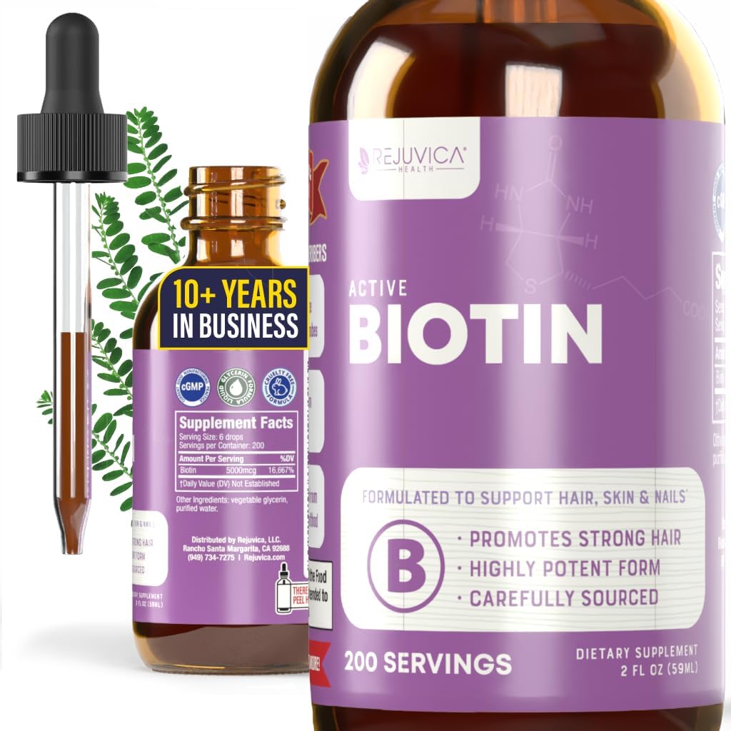 Rejuvica Health Active Biotin Líquido – 3 Pack