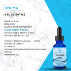 Vitadine, 343 mg, 118 ml Líquido, 302 Servicios, Hecho en EE.UU., Ingredientes Vegetales, Extracto de Equinácea, Vitamina D3, Sin Gluten
