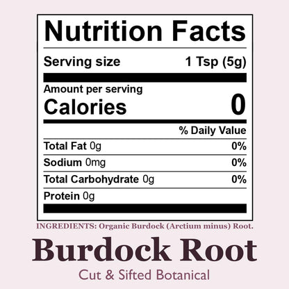 Organic Positively Botanicals Company, Burdock Root, Herbal Tea Loose Leaf Botanical, 4 Ounce – Image 3
