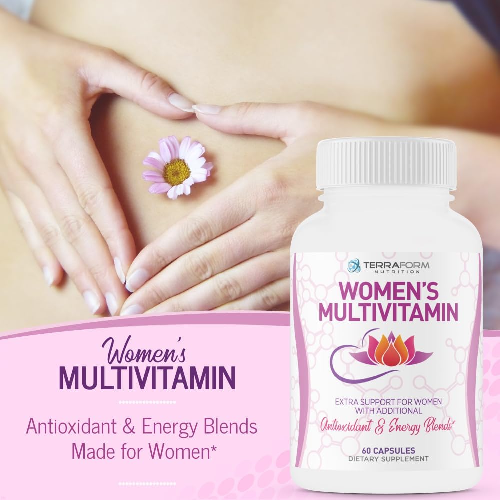Multivitamínico para Mujeres – Apoyo Diario para la Salud Ósea y Mamaria – Más de 40 Ingredientes Activos – 1 Mes
