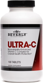 Beverly International Ultra-C, 100 Comprimidos de Vitamina C de Liberación Sostenida - 2000 mg