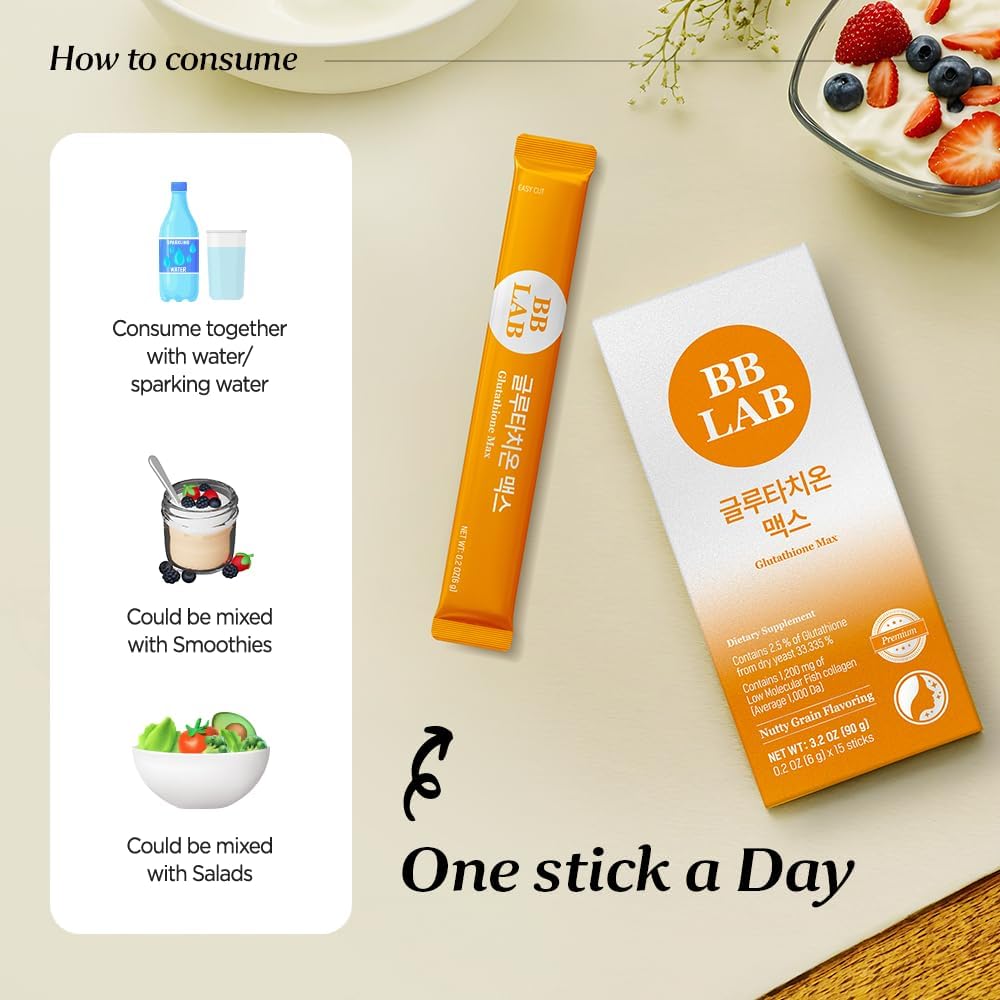 BB LAB Glutathione Max Powder Stick - Glutatión, Colágeno y Vitamina C