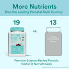 SmartyPants Vitaminas Prenatales Orgánicas, Gominolas Multivitamínicas: Biotina, Metilfolato, Omega 3 (ALA), Vitamina D3, C, B12, B6, A, K2 y Zinc, Colina, Vegetariano, 180 unidades (45 días)
