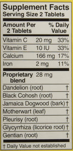 Lydia Pinkham Tablets - 72 Comprimidos