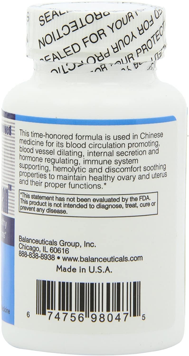 Balanceuticals Ovary & Uterus Clean, 500 mg Cápsulas, Suplemento Dietético, 60 cápsulas por envase (Paquete de 2)