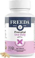 FREEDA Prenatal Vitamin - Complejo Prenatal con Hierro, Metilfolato y Colina