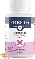 FREEDA Prenatal Vitamin - Complejo Prenatal con Hierro, Metilfolato y Colina